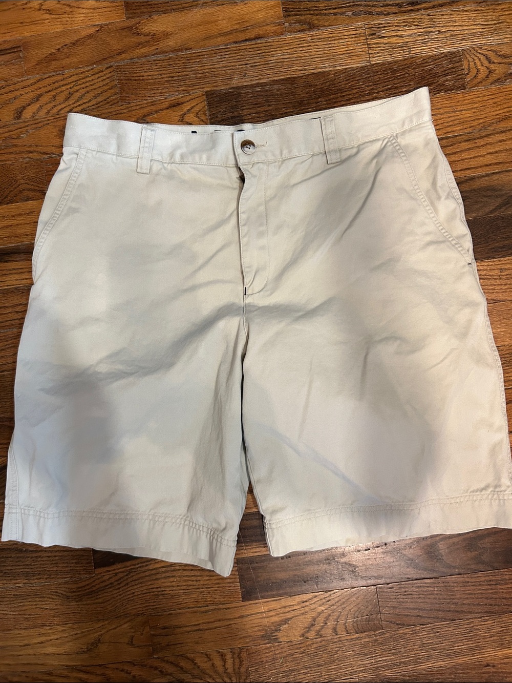 Lacoste Men's Light Cream Flat-Front Shorts